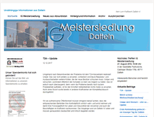 Tablet Screenshot of meistersiedlung.de